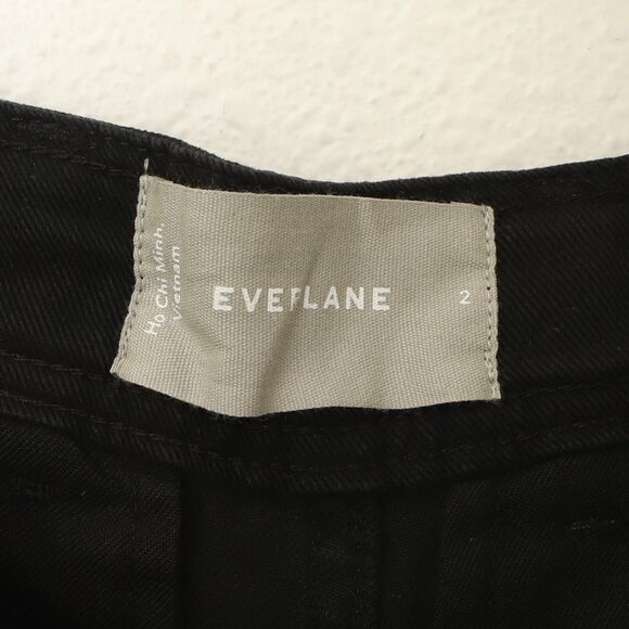 Everlane The Tencel Relaxed Chino Pant 2 Tapered Butter Soft Black NEW Tag B83 - Picture 5 of 7